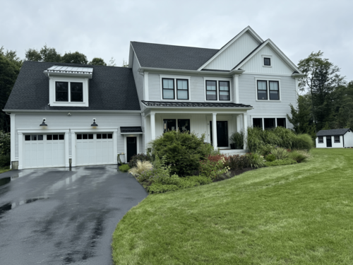 Exterior gutter soffit and trim washing